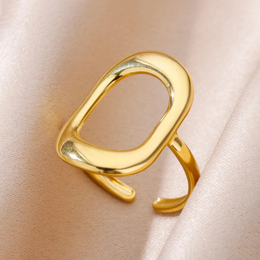 Variante unité : Bague Dorée Aurévia — Acier Inoxydable, Ne Ternit Jamais, Ajustable