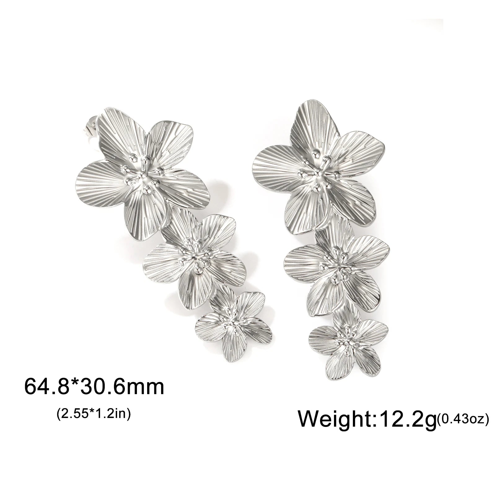 Boucles d'Oreilles Fleur Dorée – Élégance Florale Bohème Chic