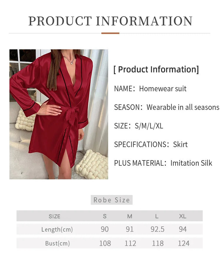 Peignoir Satin Femme — Doux, Élégant & Cadeau Parfait