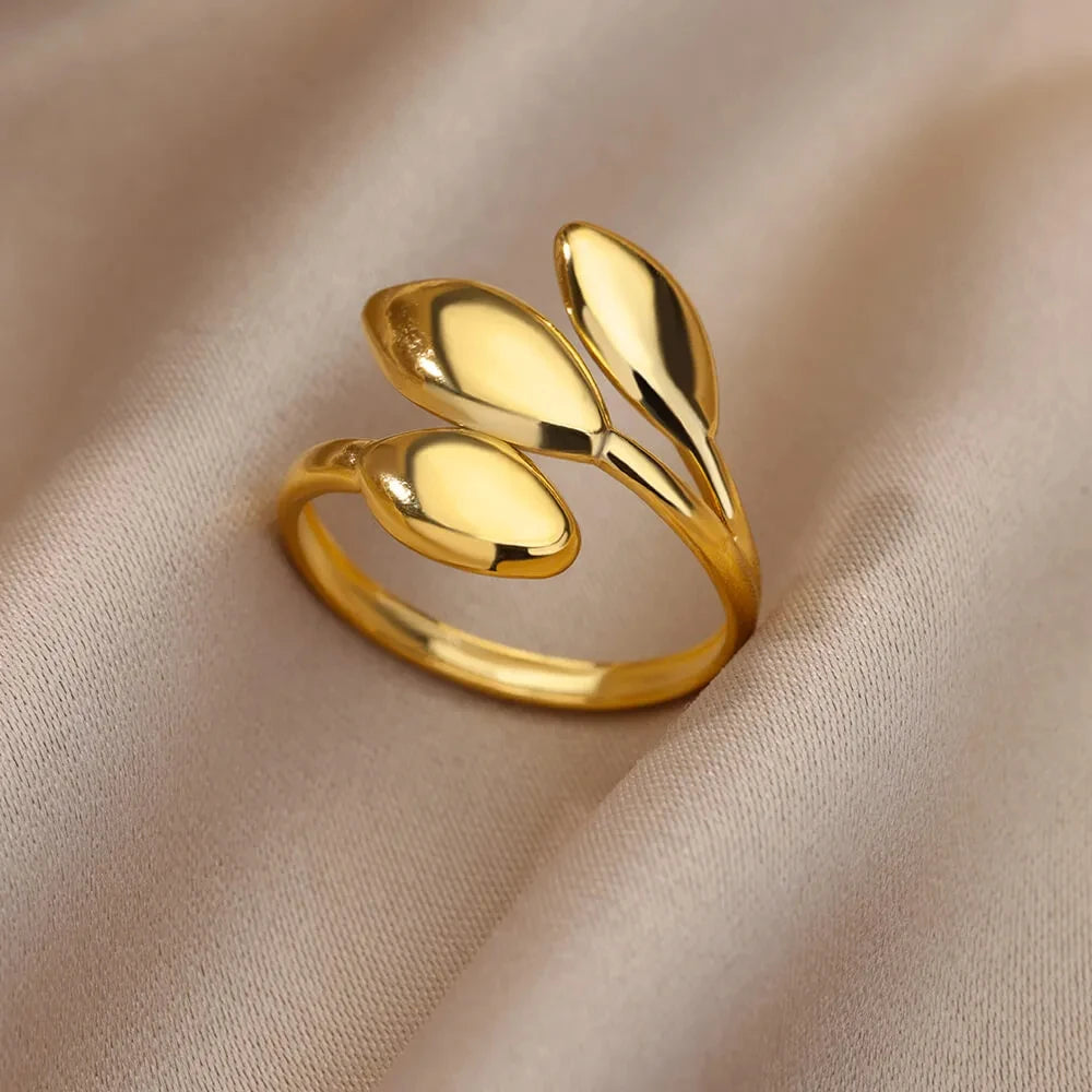 Variante unité : Bague Dorée Aurévia — Acier Inoxydable, Ne Ternit Jamais, Ajustable