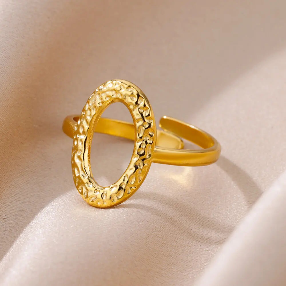 Variante unité : Bague Dorée Aurévia — Acier Inoxydable, Ne Ternit Jamais, Ajustable