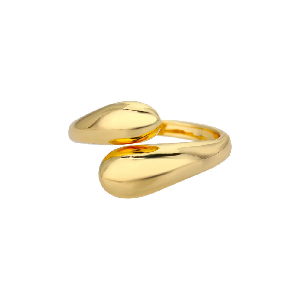 Variante unité : Bague Dorée Aurévia — Acier Inoxydable, Ne Ternit Jamais, Ajustable
