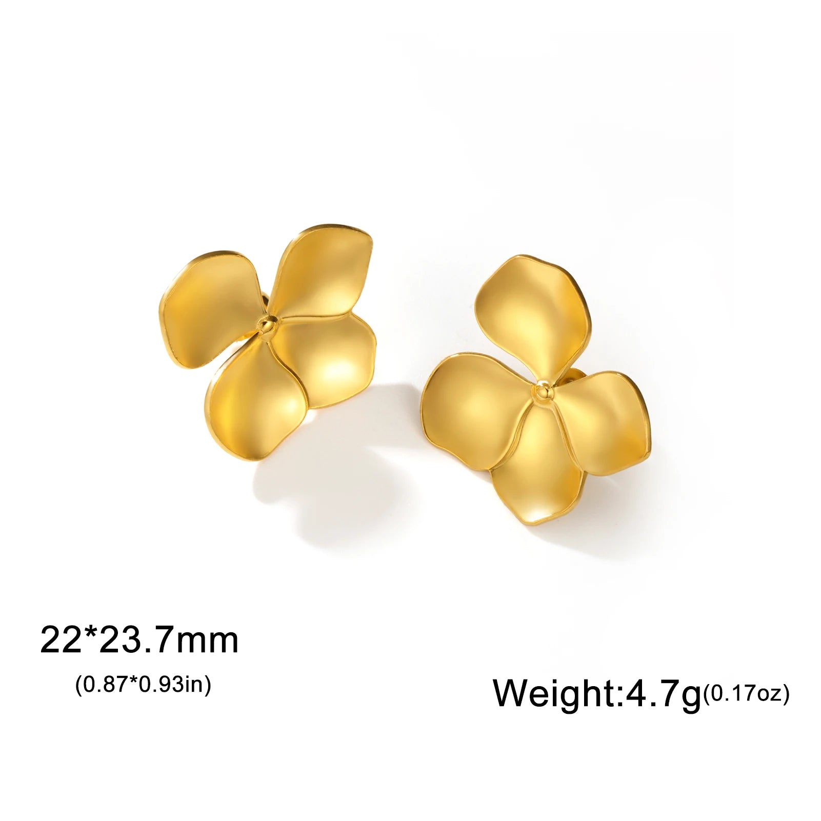 Boucles d'Oreilles Fleur Dorée – Élégance Florale Bohème Chic